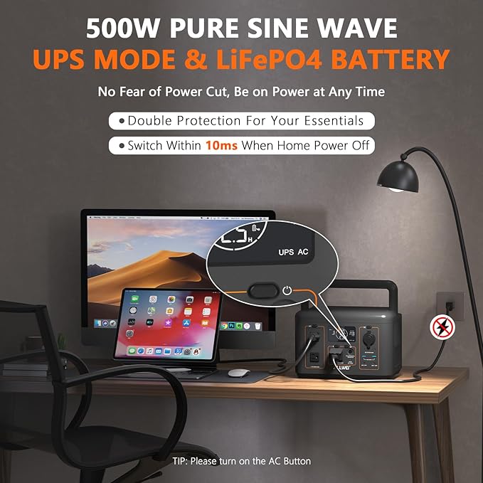 ALLWEI 500W Solar Generator - Image 2