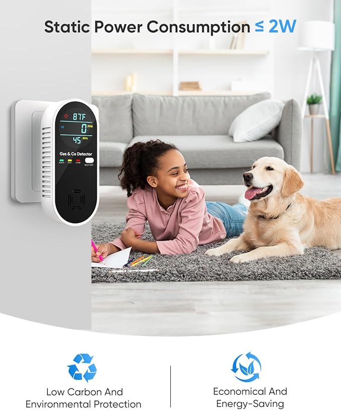 Carbon Monoxide Detectors and Natural Gas Detector, 4-in-1 Carbon Monoxide - Image 3