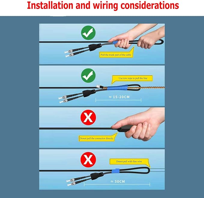 Jeirdus 50M SC/PC to SC/APC Outdoor Armored Simplex 9/125 SM Fiber Optic Cable - Image 4