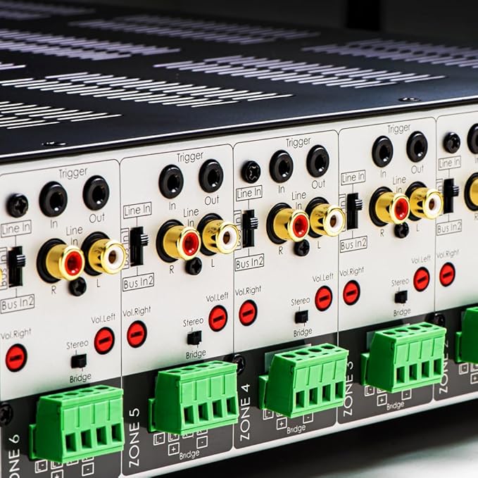 OSD Audio MX1680 GEN2 8 Zone Amplifier 16Ch x 80W, Class D, Front Panel On/Off - Image 2