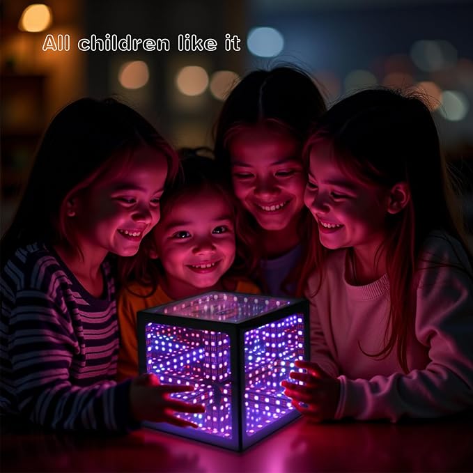 Heepulor Infinity Hyper Cube LED Table Lamp, Color-Changing Music-Sync - Image 2