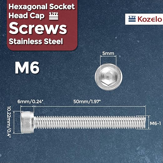 Kozelo 20pcs Socket Head Cap Screws - Image 2