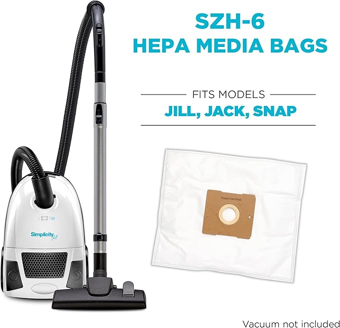 Simplicity Vacuums SZH-6 Jill Canister Vacuum Replacement Bags - Image 3