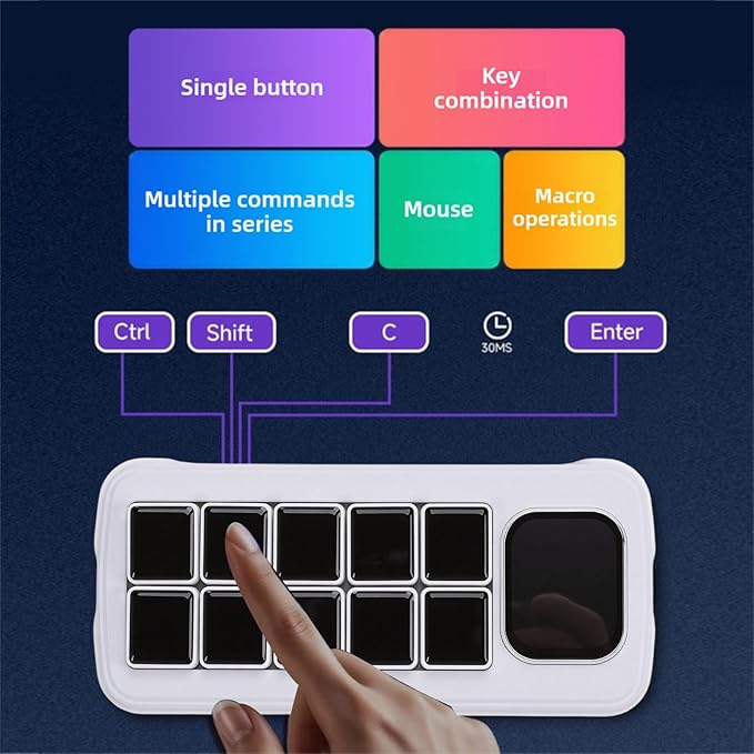 Yunseity AI Voice Control Panel, 10 LCD Mechanical Buttons - Image 7