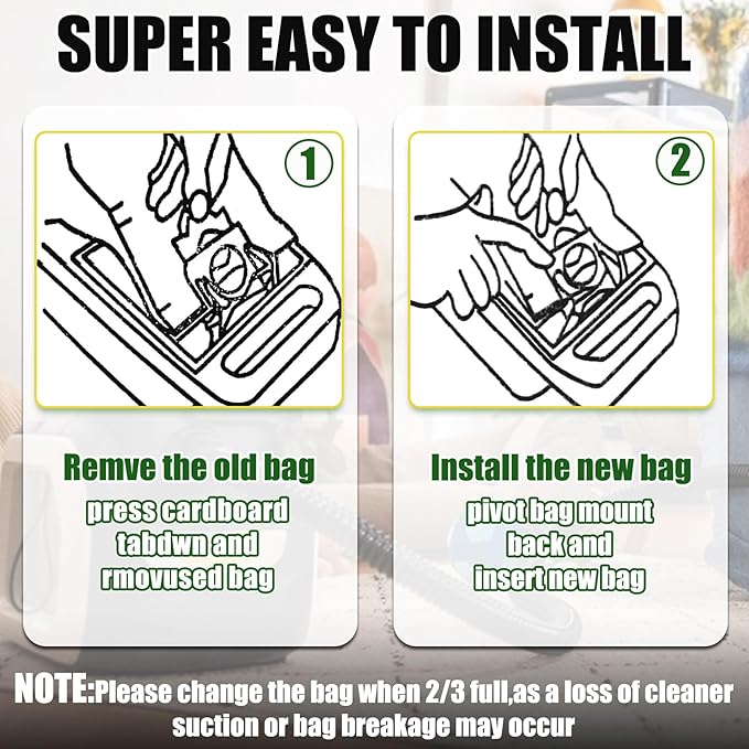 DTESL 30 Pack Vacuum Cleaner Bags Fit - Image 5