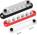 DAIERTEK Marine Bus Bar 12V 6 x 1/4" Terminal Studs 12 Volt Bus Bar Power by DaierTek