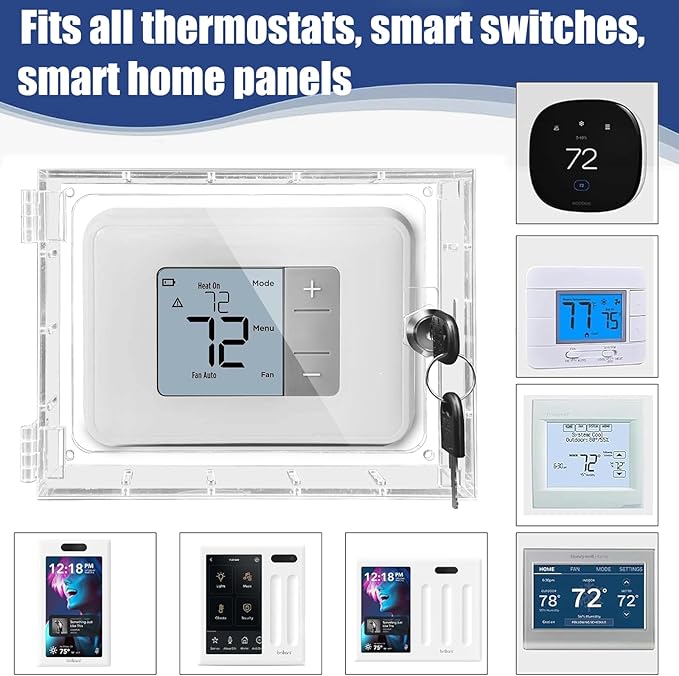 Young Dance Extra Large Thermostat Lock Box, Smart Touch Wall Switch Panel Lock - Image 3