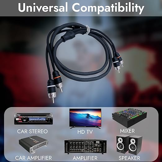 Elite Audio Premium Series 6ft. 2-Channel Car Audio RCA Cable – Double Shielded - Image 7