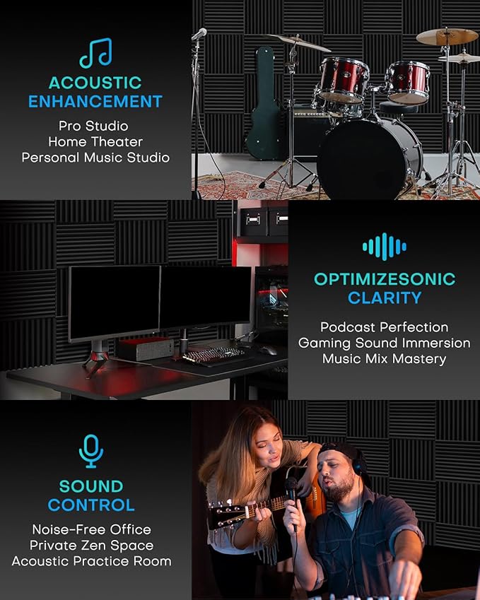 25 Pack Sound Proof Foam Panels - Image 7