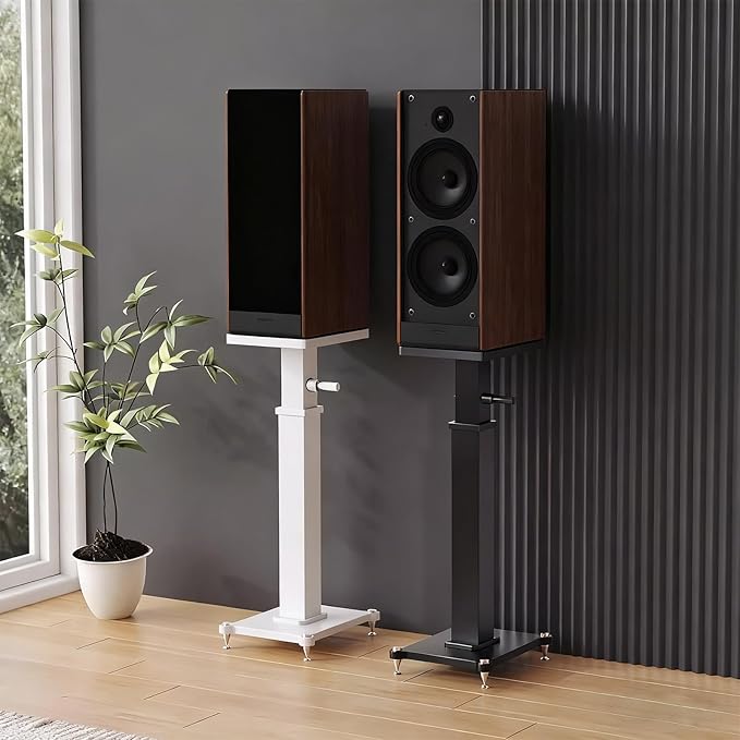 29.5-43.3in Height Adjustable Speaker Stands Pair up to 110lbs, Heavy Duty - Image 4