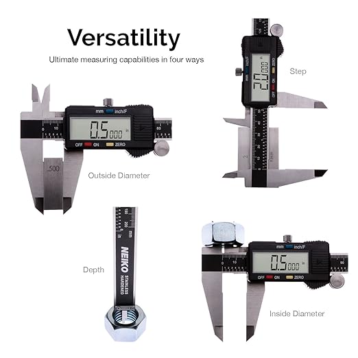 NEIKO 01409A 12” Electronic Digital Caliper | Extra Large Display | 0-12 Inches - Image 4