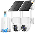 Security Cameras Wireless Outdoor 5G& 2.4G, No Subscription, 2 Cam-Kit by STARTWITHGianteye