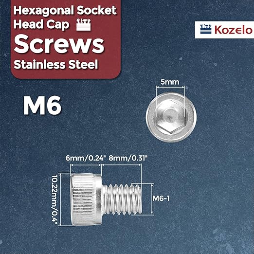Kozelo 40pcs Socket Head Cap Screws - Image 2