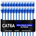 Rapink Patch Cables Cat6a 1ft Slim, Cat6a Ethernet Patch Cable 10G Support by Rapink
