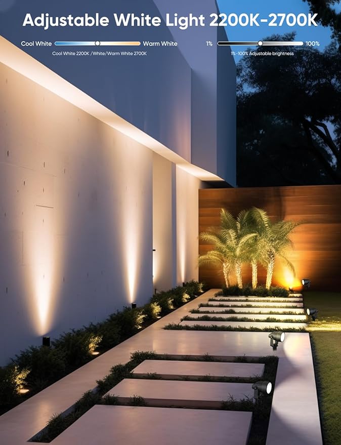 APPECK Landscape Lighting, RGBW Color Changing Low Voltage Landscape Lights - Image 4