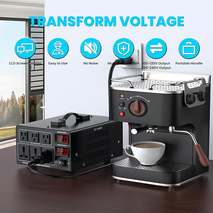 8000W Voltage Converter Transformer Step Up/Down Converter 110/120 Volt - Image 2
