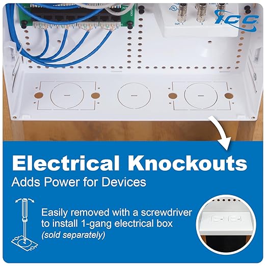 ICC 28” Plastic Structured Wiring Enclosure, Media Enclosure - Image 6