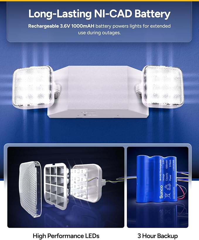 Sunco 6 Pack LED Emergency Lights - Image 5
