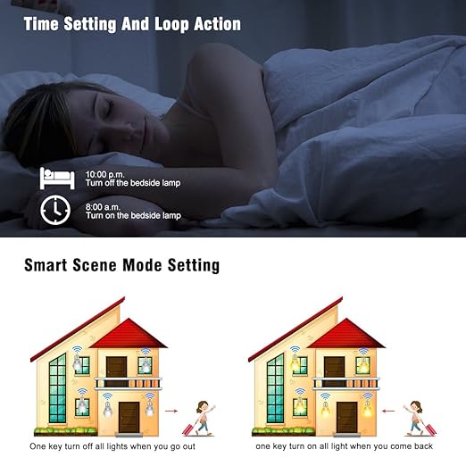 eMylo Smart WiFi Light Switch Wireless Relay Switch Module Remote Control Home - Image 7