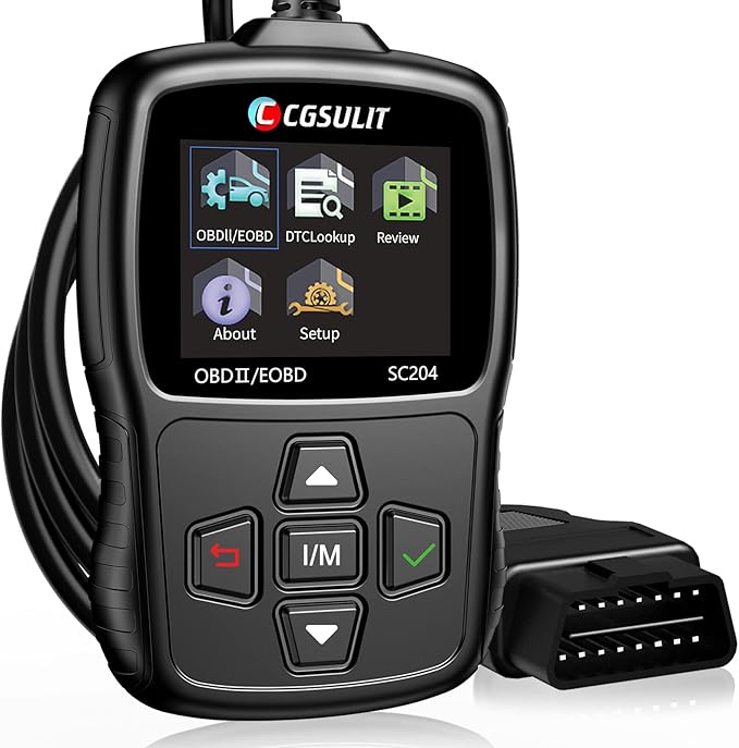 CGSULIT SC204 Enhanced OBD2 Scanner Diagnostic Tool, Check Engine Code Reader by CGSULIT