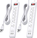 Cable Matters 2-Pack 6-Outlet Surge Protector Power Strip - 12ft by CableMatters