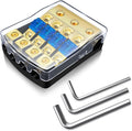 BULVACK 4 Way Mini ANL Fuse Holder, Copper 0/2/4 Gauge to 4/6/8 Gauge 60 Amp by BULVACK