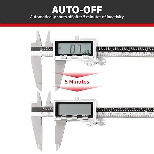 Unipec 8 Inch/ 200mm IP54 Grade Stainless Steel Digital Caliper & Stainless - Image 5