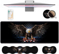 4 in 1 Ergonomic Keyboard Wrist Rest & Mouse Pad Wrist Rest Set, Large XXL by Unknown