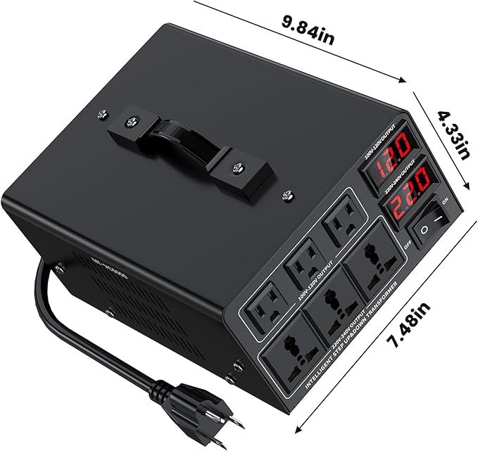 6000W Voltage Converter Transformer Step Up/Down Converter 110/120 Volt - Image 7