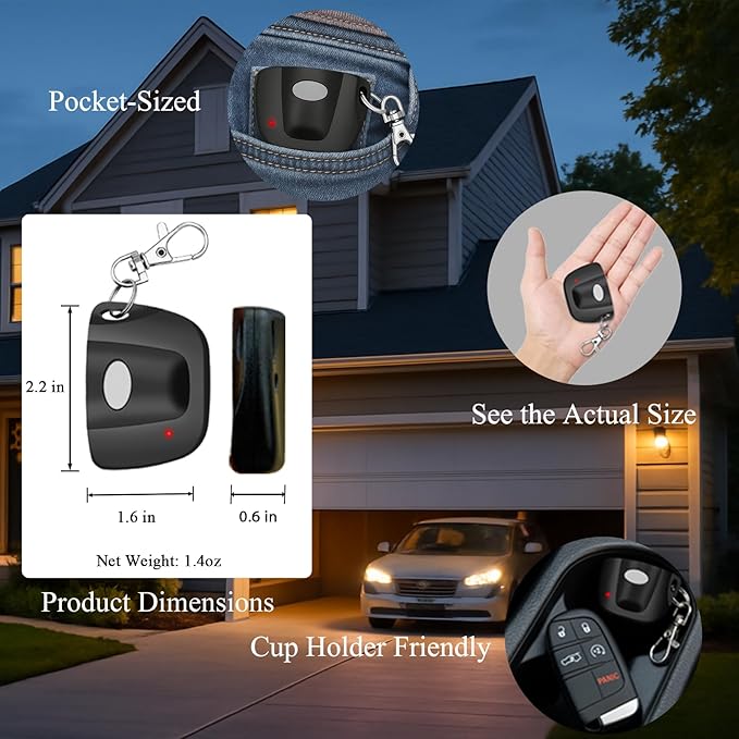 3-Pack 300MHz 10 dip Switch for Multicode Garage Gate Door Opener Remote Control - Image 5
