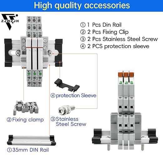 2Pcs Miniature Power Relay DC 24V HF41F/24-ZS 5 Pin 1NO 1NC 6A SPDT - Image 3