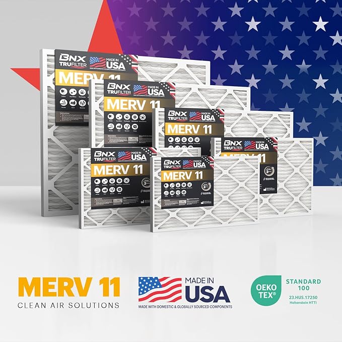 BNX 20x25x1 MERV 11 Air Filter 2 Pack - Image 9
