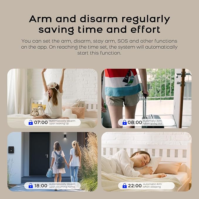 LWOHSI A108F Alarm System for Home Security, WiFi+GSM 4G DIY Alarm Kit - Image 7