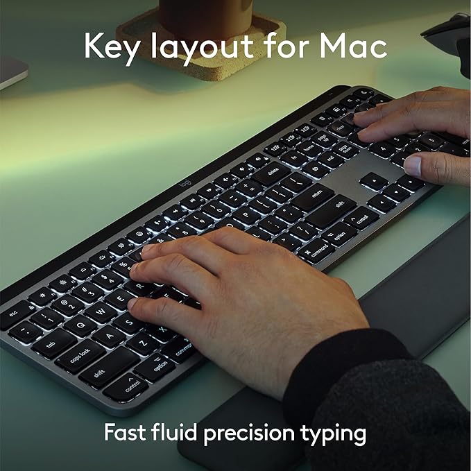 Logitech MX Keys S for Mac, Wireless Keyboard, Precise Laptop-Like Typing - Image 2