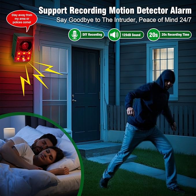ChunHee Solar Outdoor Motion Sensor Alarm - Image 2