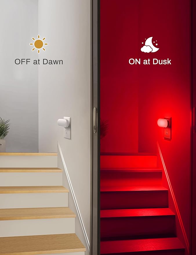 DORESshop RGB 120V Night Lights Plug into Wall, 0.7W LED Night Light - Image 4