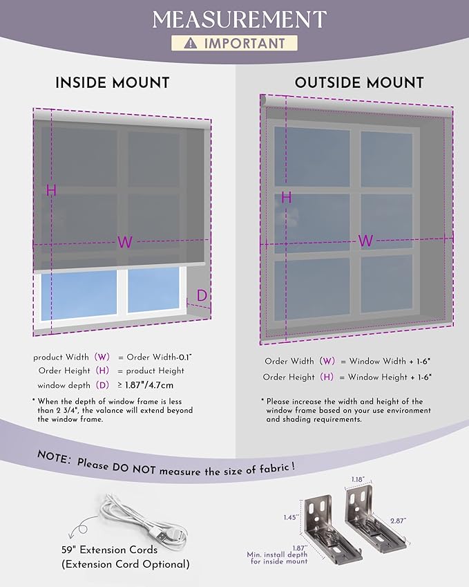 Graywind Smart Roman Shades 100% Blackout Compatible - Image 7