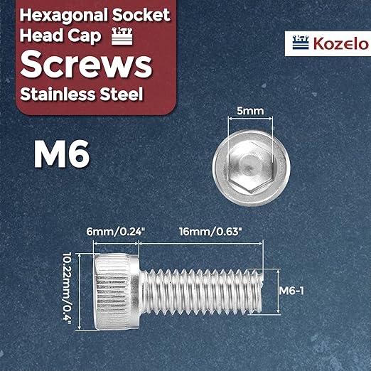 Kozelo 40pcs Socket Head Cap Screws - Image 2