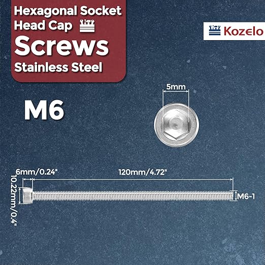 Kozelo 5pcs Socket Head Cap Screws - Image 2