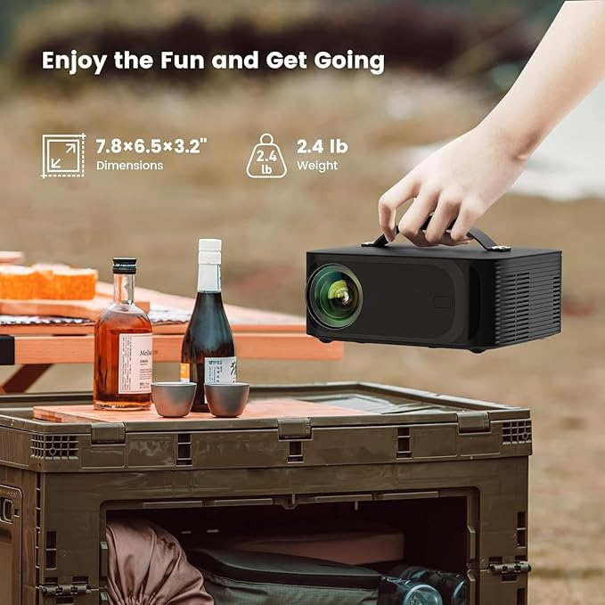 Outdoor-Projector-4K with Wifi6 and Bluetooth, Smart TV OS & DoIby, Portable - Image 7
