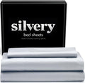 Silvery Silver Infused Bed Sheets Set by Silvery