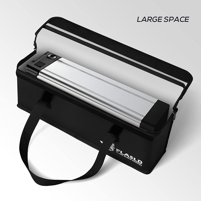 FLASLD 2-Pack E-Bike Battery Bag Fireproof Safe Charging Bag Explosionproof - Image 6