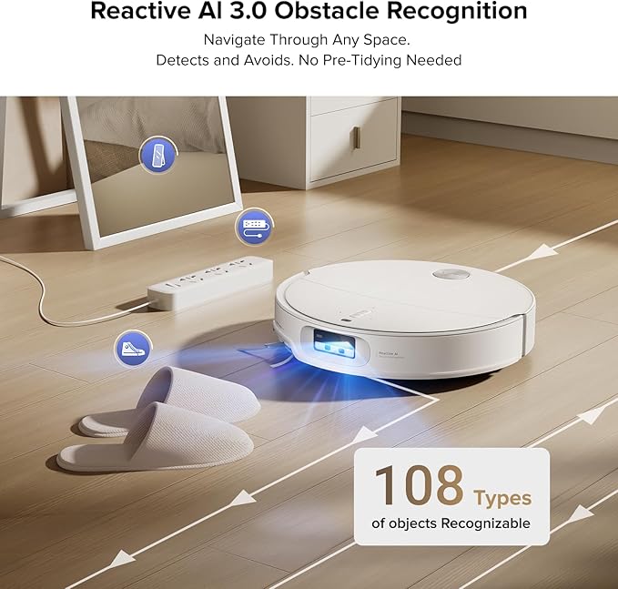 roborock Qrevo CurvX Robot Vacuum and Mop, 000Pa Suction, 3.14’’ Ultra Slim - Image 5