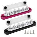 6 x M8 Studs Power Distribution Block Bus Bar 12V, Ampper 5.9" HD 200A Marine by Ampper