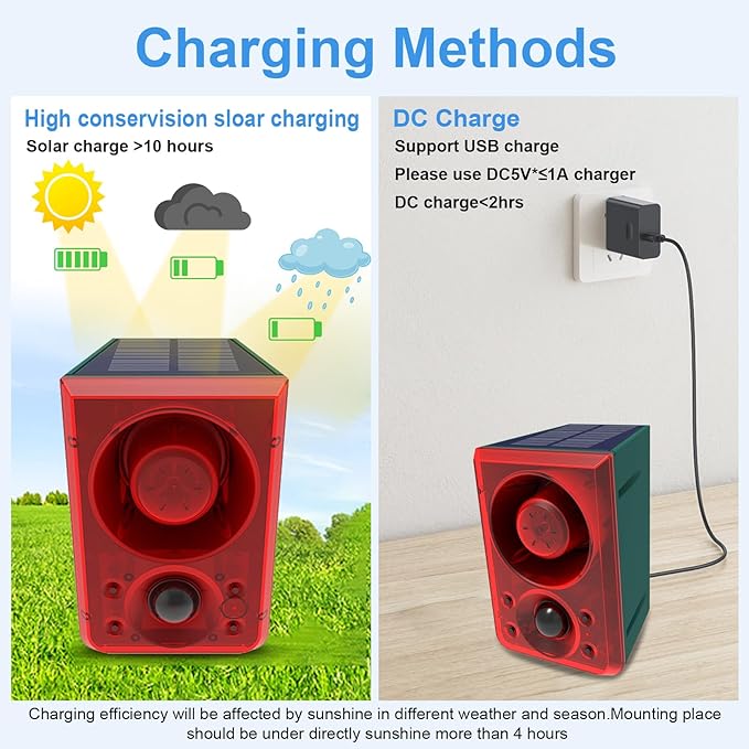 ChunHee Solar Outdoor Motion Sensor Alarm - Image 4