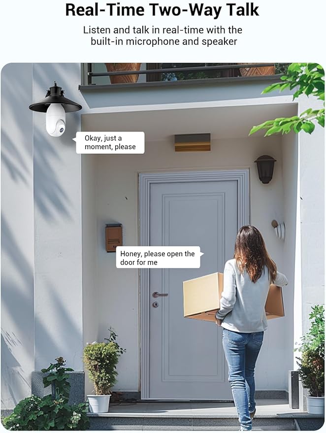 Light Bulb Security Camera Wireless Outdoor, 5G&2.4G WiFi Cameras - Image 5