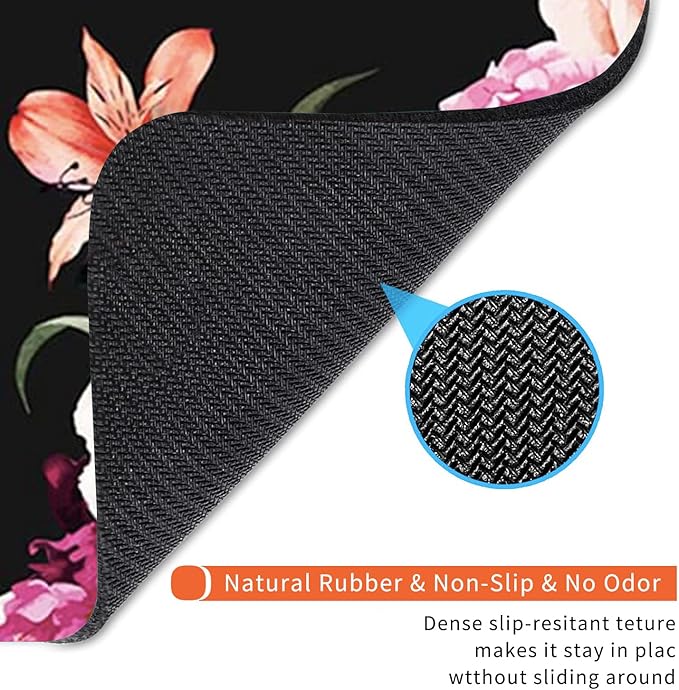 Armanza Square Mouse Pad Pink Flower, Personalized Premium-Textured Custom - Image 5