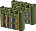 Storacell AA + AAA Combo Battery Storage Caddy and Dispenser, Military Green by Storacell