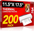 CAREGY 200 Pack Laminating Sheets, Hold 11 x 17 Inch Sheet, 3 Mil Clear Thermal by CAREGY