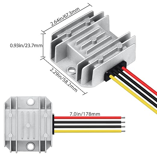 LeMotech DC 8-40v to 12v Converter 3A 36W Step Down Converter Voltage Reducer - Image 4